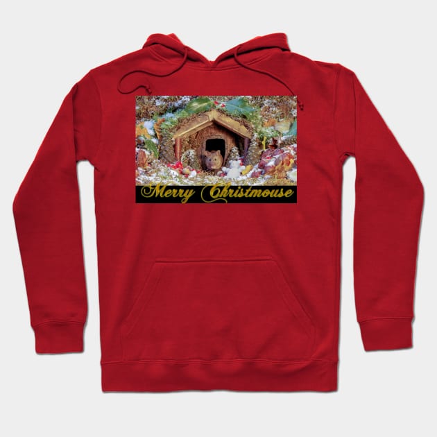 Merry Christmouse card Hoodie by Simon-dell